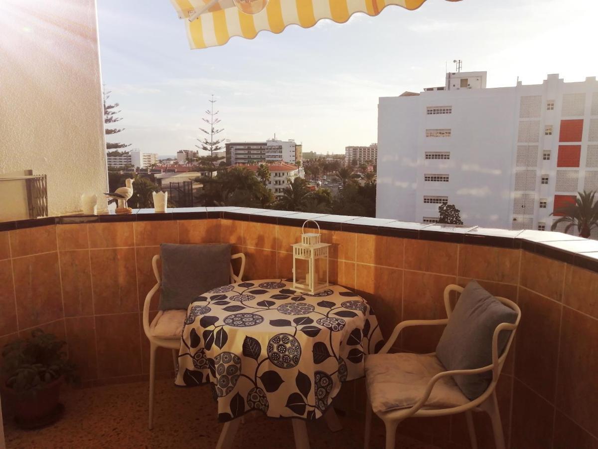 Ancora Angela - Playa Del Ingles Apartment มาสปาโลมาส ภายนอก รูปภาพ
